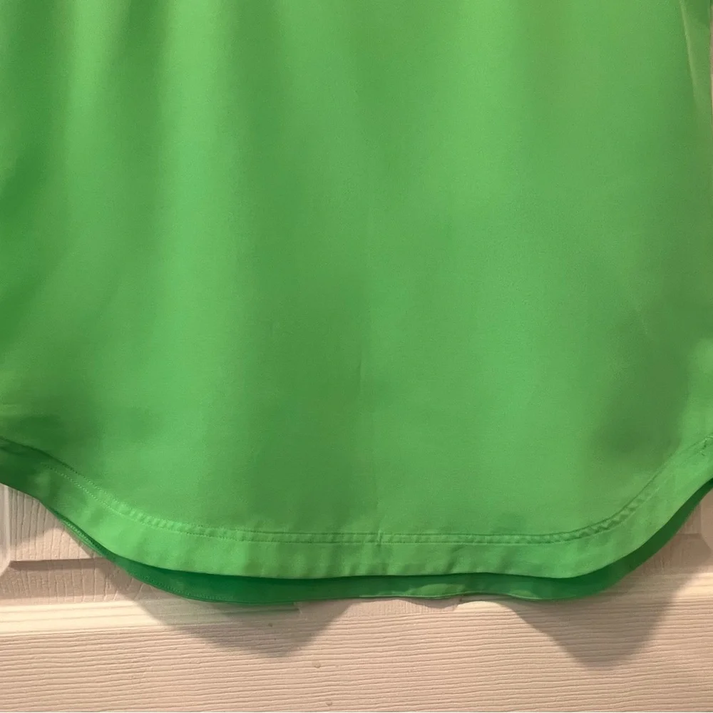 J. Crew Women Size 6 Kelley Green Sleeveless Pullover Oversized Blouse Top